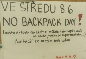 No BackPack Day cedule
