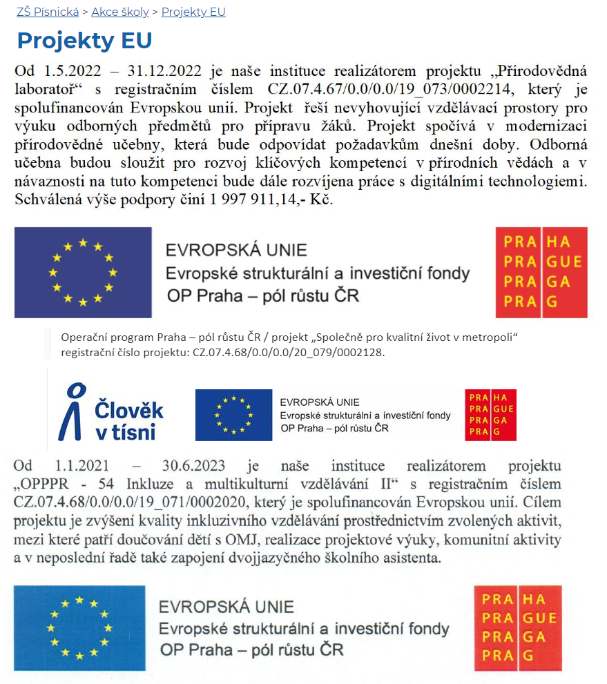 Granty EU logo+info