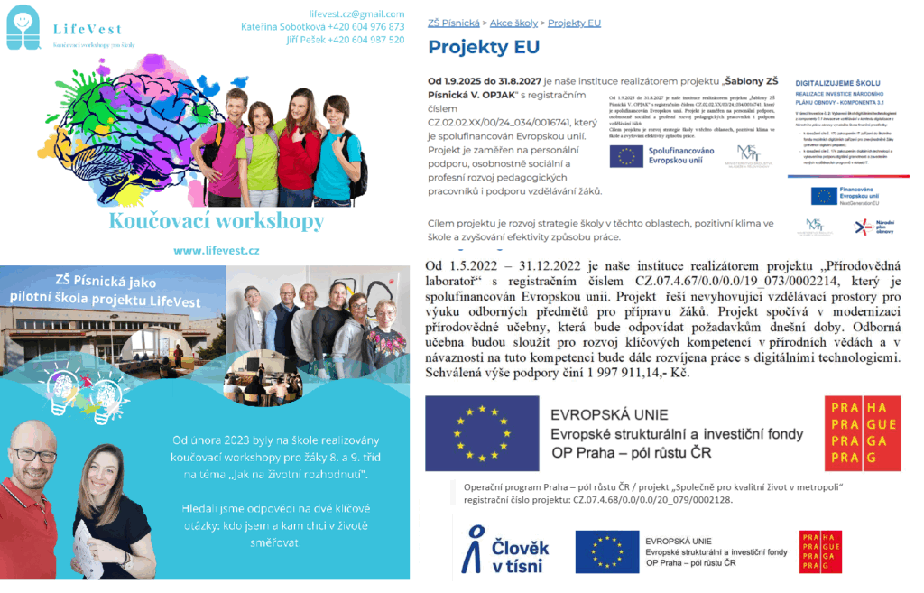 Projekty EU v obrázku
